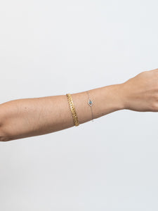 Vintage x Thick Gold Textured Bracelet