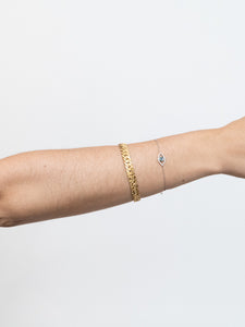 Vintage x Thick Gold Textured Bracelet