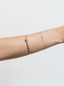 Vintage x Gold Plated Black Rhinestone Bracelet