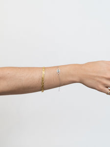 Vintage x Medium Textured Gold Plated Bracelet