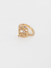 Load image into Gallery viewer, Vintage x 10K GOLD Ruby Red Snake Ring