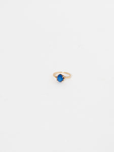 Vintage x 10K GOLD Royal Blue Gem Ring
