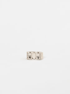 Vintage x 925 SILVER 'Mom' Ring