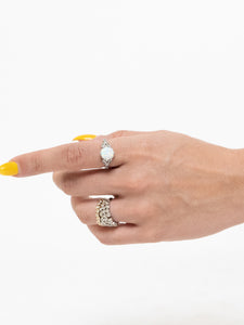 Irridescent Pearl x 925 SILVER Ring