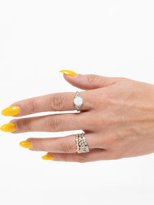 Irridescent Pearl x 925 SILVER Ring