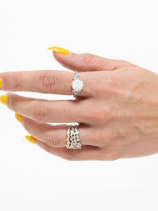 Irridescent Pearl x 925 SILVER Ring