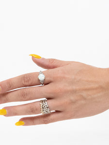 Irridescent Pearl x 925 SILVER Ring