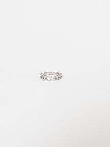 Vintage x 925 SILVER Cubic Zerconia Ring