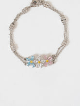 Load image into Gallery viewer, Vintage x Silver Chain Daisy Bracelet