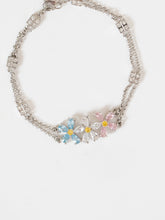 Load image into Gallery viewer, Vintage x Silver Chain Daisy Bracelet