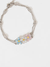 Load image into Gallery viewer, Vintage x Silver Chain Daisy Bracelet
