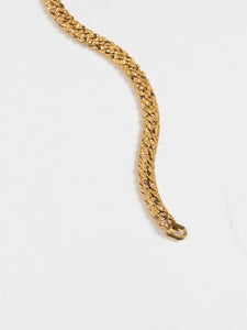 Vintage x Thick Gold Textured Bracelet