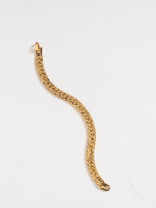 Vintage x Thick Gold Textured Bracelet