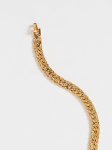 Vintage x Thick Gold Textured Bracelet