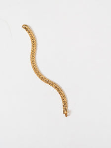 Vintage x Thick Gold Textured Bracelet