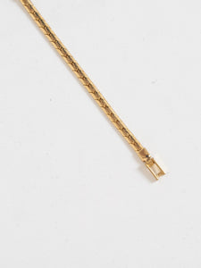 Vintage x Gold Plated Black Rhinestone Bracelet