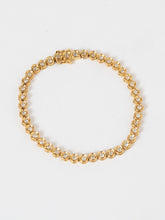 Load image into Gallery viewer, Vintage x Gold Circle Rhinestone Bracelet
