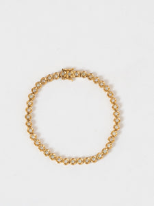 Vintage x Gold Circle Rhinestone Bracelet