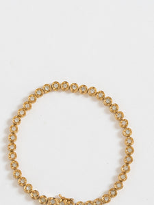 Vintage x Gold Circle Rhinestone Bracelet