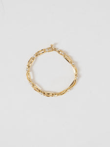 Vintage x Gold Rectangle Rhinestone Bracelet