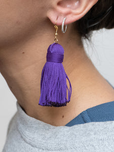 Made in Mexico x Purple Fringe Earring