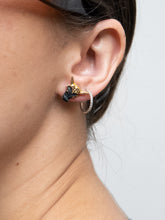 Load image into Gallery viewer, Vintage x Gold, Black Bull Studs