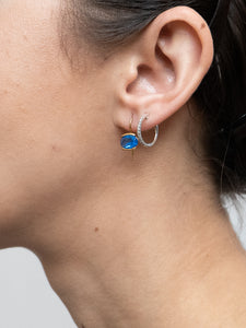Vintage x Gold Royal Blue Gem Earrings