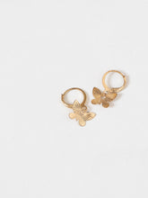 Load image into Gallery viewer, Vintage x Mini Butterfly Gold Plated Earrings