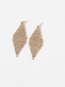 Vintage x Gold Mini Rhinestone Diamond Earrings