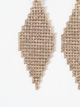 Load image into Gallery viewer, Vintage x Gold Mini Rhinestone Diamond Earrings