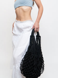 Vintage x White Tiered Maxi Skirt (M-XL)