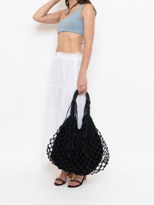 Vintage x White Tiered Maxi Skirt (M-XL)