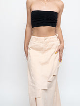 Load image into Gallery viewer, Vintage x Panelled Nude Maxi Skirt (XS, S)