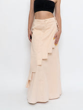 Load image into Gallery viewer, Vintage x Panelled Nude Maxi Skirt (XS, S)
