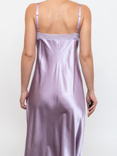 Load image into Gallery viewer, Vintage x Light Purple Satin &amp; Lace Dress (L)