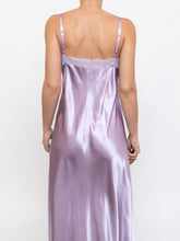 Load image into Gallery viewer, Vintage x Light Purple Satin &amp; Lace Dress (L)