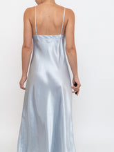 Load image into Gallery viewer, Vintage x Satin Ice Blue Dress (S, M)