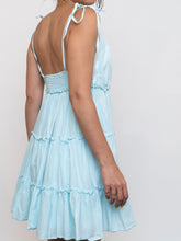 Load image into Gallery viewer, Vintage x Light Blue Tiered Babydoll Dress (M)