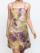 Load image into Gallery viewer, Modern  x Green And Purple Textured Dress (XS, S)