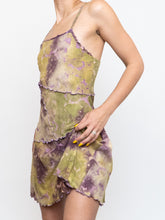 Load image into Gallery viewer, Modern  x Green And Purple Textured Dress (XS, S)