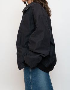 Vintage x Made in Hong Kong x Black Weather Proof Windbreaker (XS-XL)