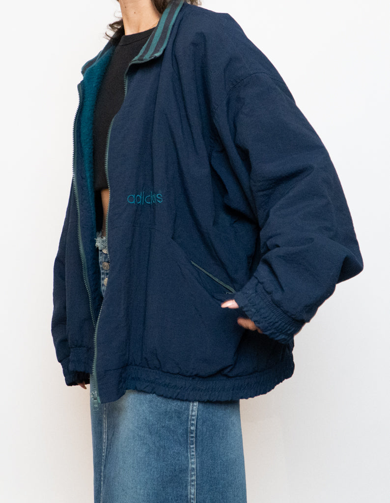 Vintage x Made in Canada x ADIDAS Navy Windbreaker (S-XL)