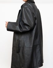 Load image into Gallery viewer, Vintage x DANIER Black Leather Long Trench (S-L)