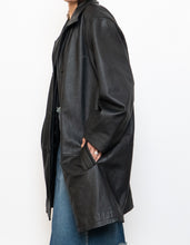Load image into Gallery viewer, Vintage x DANIER Black Leather Long Trench (S-L)