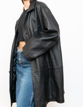 Load image into Gallery viewer, Vintage x DANIER Black Leather Long Trench (S-L)