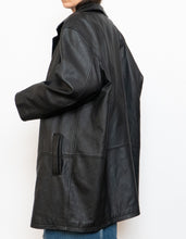 Load image into Gallery viewer, Vintage x DANIER Black Leather Long Trench (S-L)