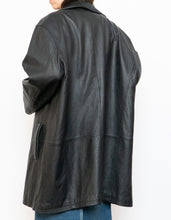 Load image into Gallery viewer, Vintage x DANIER Black Leather Long Trench (S-L)