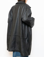 Load image into Gallery viewer, Vintage x DANIER Black Leather Long Trench (S-L)