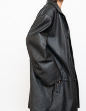 Load image into Gallery viewer, Vintage x DANIER Black Leather Long Trench (S-L)