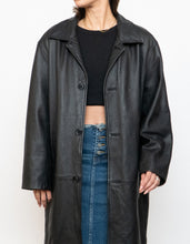 Load image into Gallery viewer, Vintage x DANIER Black Leather Long Trench (S-L)